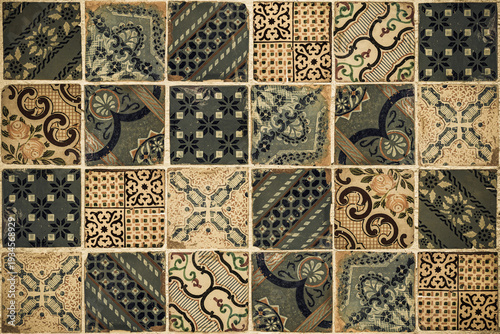 Background of vintage ceramic tiles