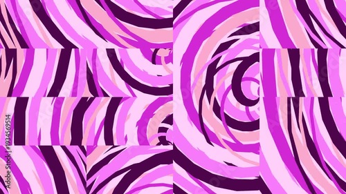 Pink Purple Swirls Pattern Background For Textile Design
