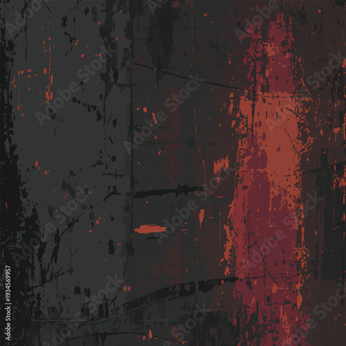Dark Grunge Red Black Texture Background
