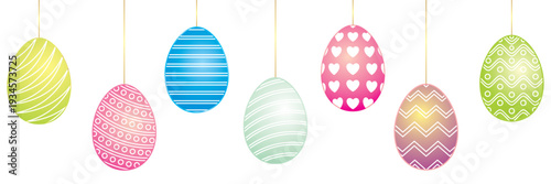 Beautiful colorful Easter egg illustration for Easter day