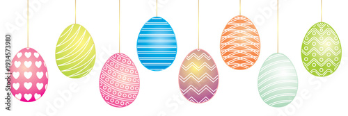 Beautiful colorful Easter egg illustration for Easter day