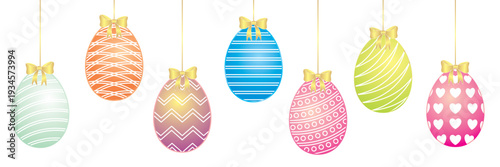 Beautiful colorful Easter egg illustration for Easter day