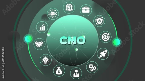 C M O Strategy Marketing Concept with Business and Symbols marketing strategy business concept digital marketing