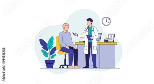 Doctor Consulting with Senior Patient.