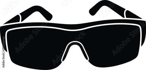 A pair of black sunglasses
