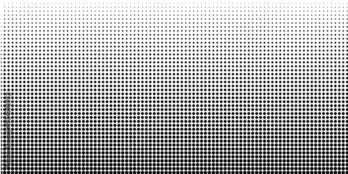 Dotted gradient vector illustration, white and black halftone background
