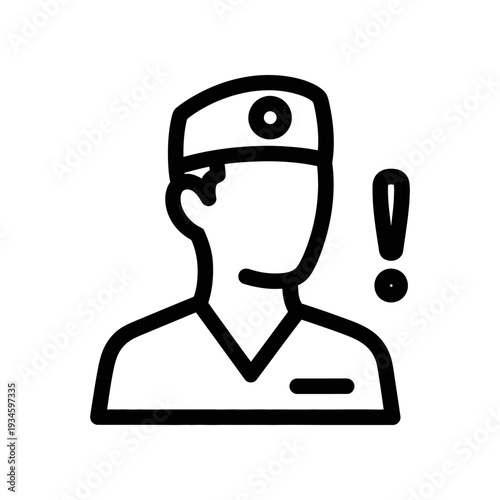 Chef hat and microphone icon surprised expression flat design vector illustration