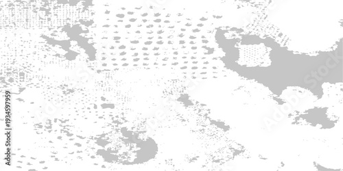 Abstract black and white stipple grain texture, organic hand drawn dotwork pattern, distressed halftone vector effect