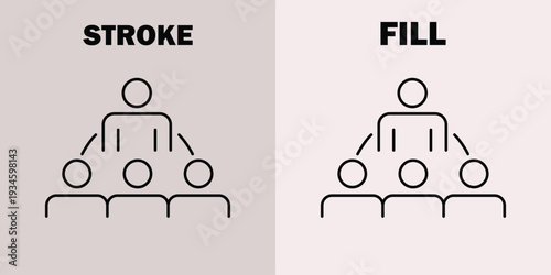 Black line of people sitting around a table in two styles line people meeting discussion teamwork de