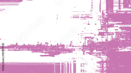 Glitchy pink digital distortion effect overlay texture