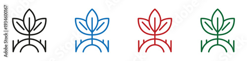 Four lotus flower growth stages illustration minimalist line art vector design for meditation and spirituality