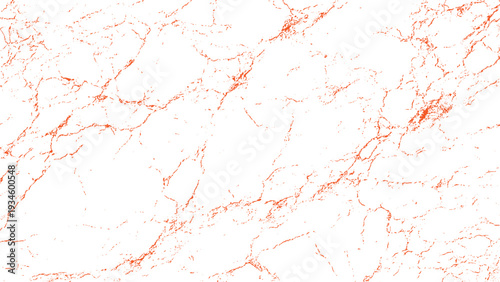 Marble texture with red veins on white background