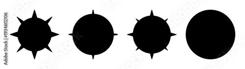 compass icon set guidance direction navigation vector illustration