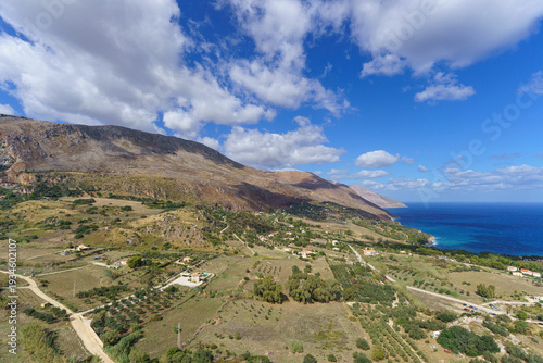Spectacular Rugged Coastline and Cliffs Near Scopello and the Zingaro Nature Reserve, Sicily