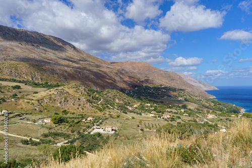 Spectacular Rugged Coastline and Cliffs Near Scopello and the Zingaro Nature Reserve, Sicily