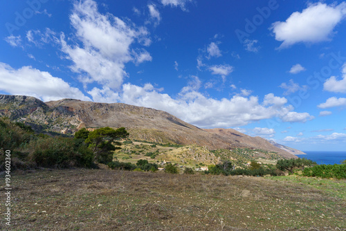 Spectacular Rugged Coastline and Cliffs Near Scopello and the Zingaro Nature Reserve, Sicily
