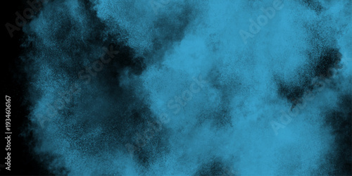 Abstract watercolor background with splashes. abstract cloud and vapor texture background. Teal color powder explosion. Dark blue painted smoky textured teal color powder explosion. 