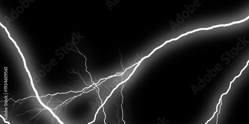 Luxury line art background vector. Minimalist modern contour drawing. Black, gray marble seamless glitter Intricate lightning bolt frame, sharp edges, glowing electric white on black, background, 