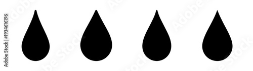 Blood drops vector illustration, flat design, donation concept