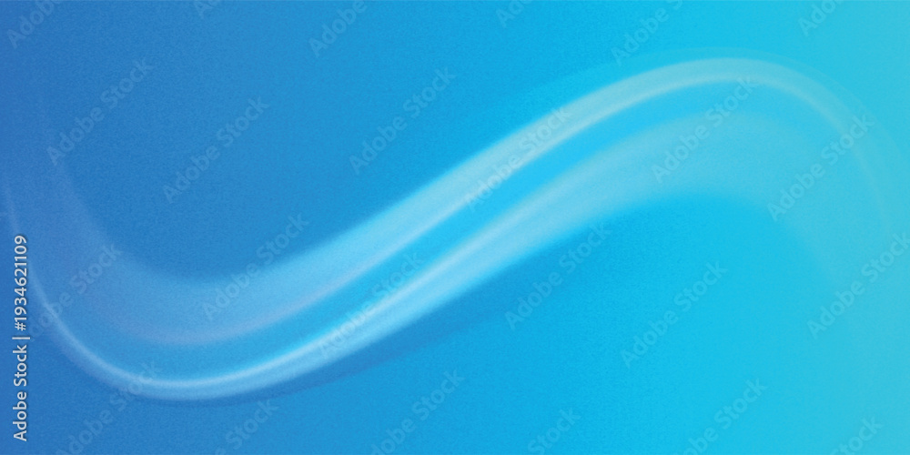 Fototapeta premium Blue waves with a fresh aroma. Waves showing a stream of clean fresh air. Vector illustration.