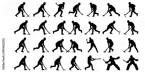 Field hockey players silhouette, Field hockey silhouettes, Hockey player silhouettes, Field hockey svg, Field hockey clipart, Field hockey vector
