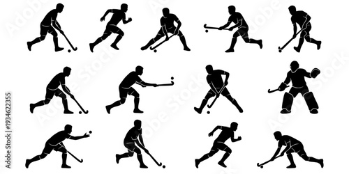 Field hockey players silhouette, Field hockey silhouettes, Hockey player silhouettes, Field hockey svg, Field hockey clipart, Field hockey vector
