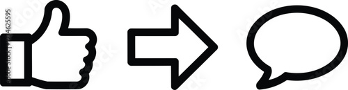 Visual representation of positive feedback leading to communication or discussion Vector