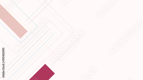 Modern Abstract Beige Background Minimalist Geometric Lines Shapes Flat Pastel Colorful Frame Design Vector. Good for Website Banners, Corporate Presentations, Branding, Posters, Social Media