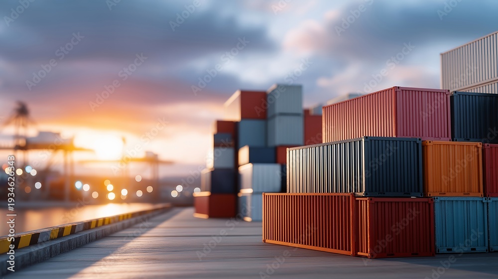 Fototapeta premium Blockchain logistics developer implementing transparent shipment tracking system for food supply chain, perfect for blockchain logistics technology, supply chain transparency, food tracking, modern