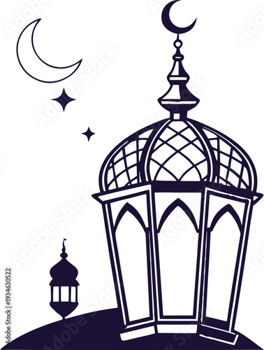 Islamic Lantern Fanous Silhouette