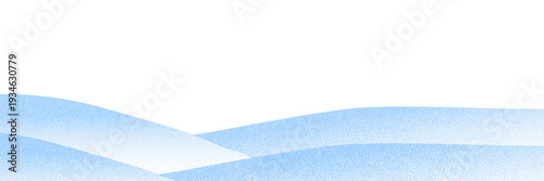 Winter snow scene with 3D white snowdrifts and realistic snowy landscape. Perfect background for holiday designs, featuring ice covered ground and mountain borders.