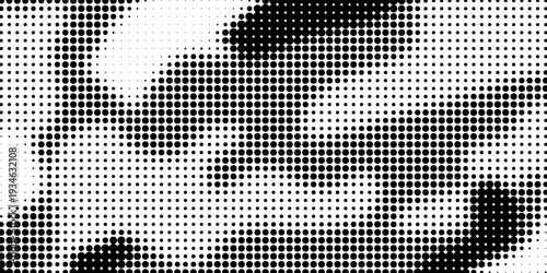 Abstract halftone camo seamless texture. Camouflage seamless dotted pattern. Stained camo halftone background. Abstract military endless texture for army and hunting textile print.