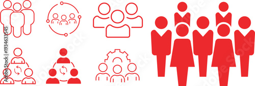 Dental care and family health icons set flat design vector illustration