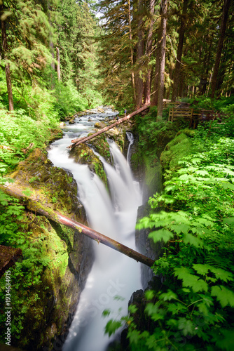 Sol Duc Falls in Olympic National Park, Washington, USA