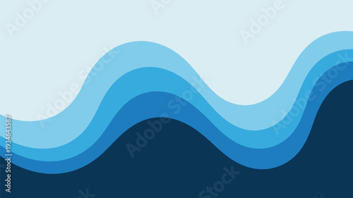 Soothing blue wave pattern for modern design projects