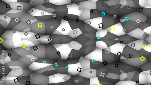 Analyzing Abstract Motion Patterns in a Monochrome Geometric Scene