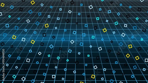 Exploring Digital Grid Patterns in Modern Visual Scene