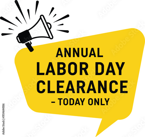 Labor day clearance sale advertisement