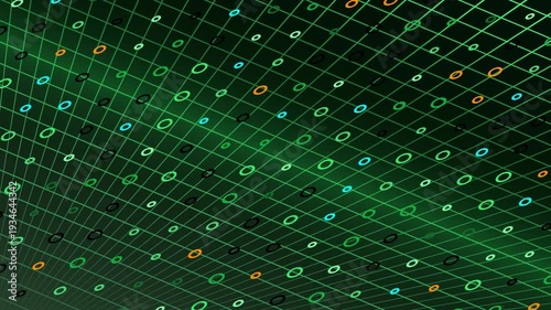 Exploring a Digital Grid with Floating Circular Markers