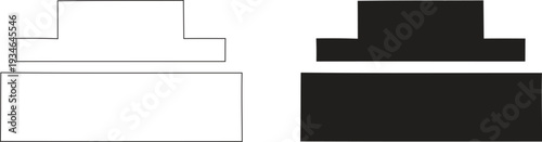Geometric Object Alignment Icons for Layout Distribution and UI Design Layering 4k
