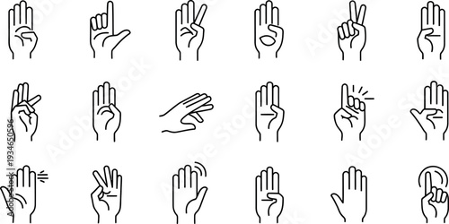 American sign language handshapes