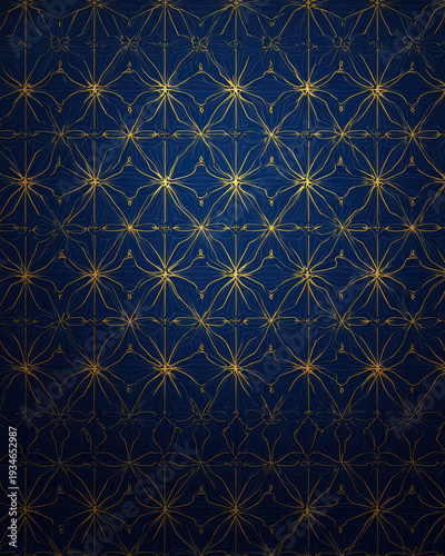 Arabic Geometric Gold Background