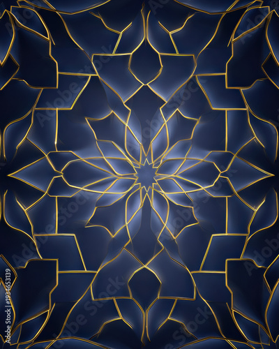 Luxury Islamic Geometric Pattern Background
