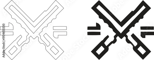 Architectural Intersection Vector Illustration with Geometric Crosshair and Precision Engineering Concept 4K Resolution