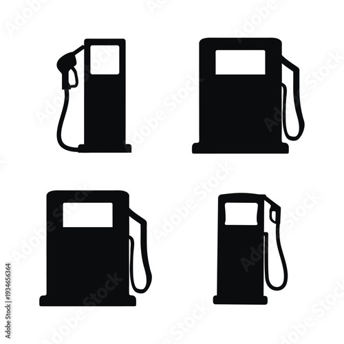 Various gas pump fuel gasoline petrol