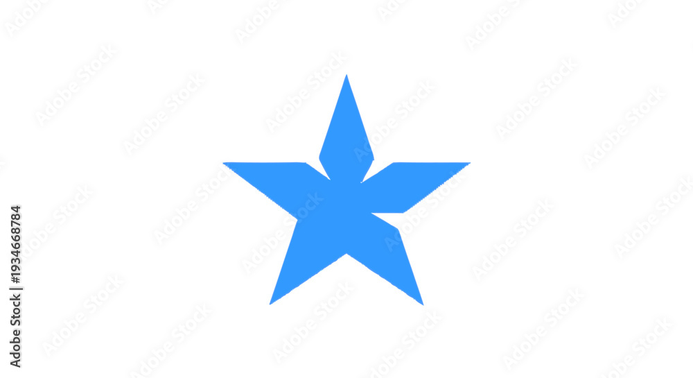 Obraz premium blue star icon on white background.