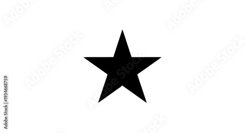 black five-pointed star icon on white background.