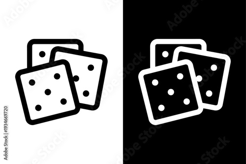 Crackers vector icon graphic isolated sketch illustration on white background.