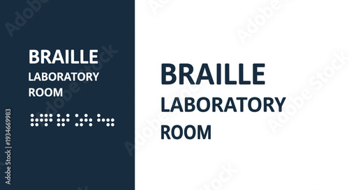 Braille Laboratory Room Sign: Accessibility, Guidance, and Inclusion In A Modern Space