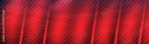 Red curtain with streaks of light and particles on stage background for theater performance or concert  vibrant colorful scene Vector